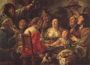 Jacob Jordaens The King Drinks Celebration of the Feast of the Epiphany oil painting reproduction
